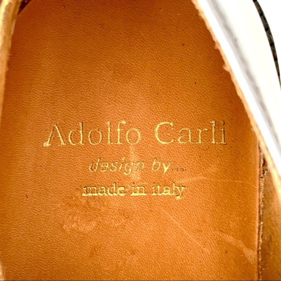 ADOLFO CARLI Italian Leather Gray Oxfords—SZ. 6 - Picture 13 of 16